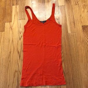Vince orange cotton tank, S